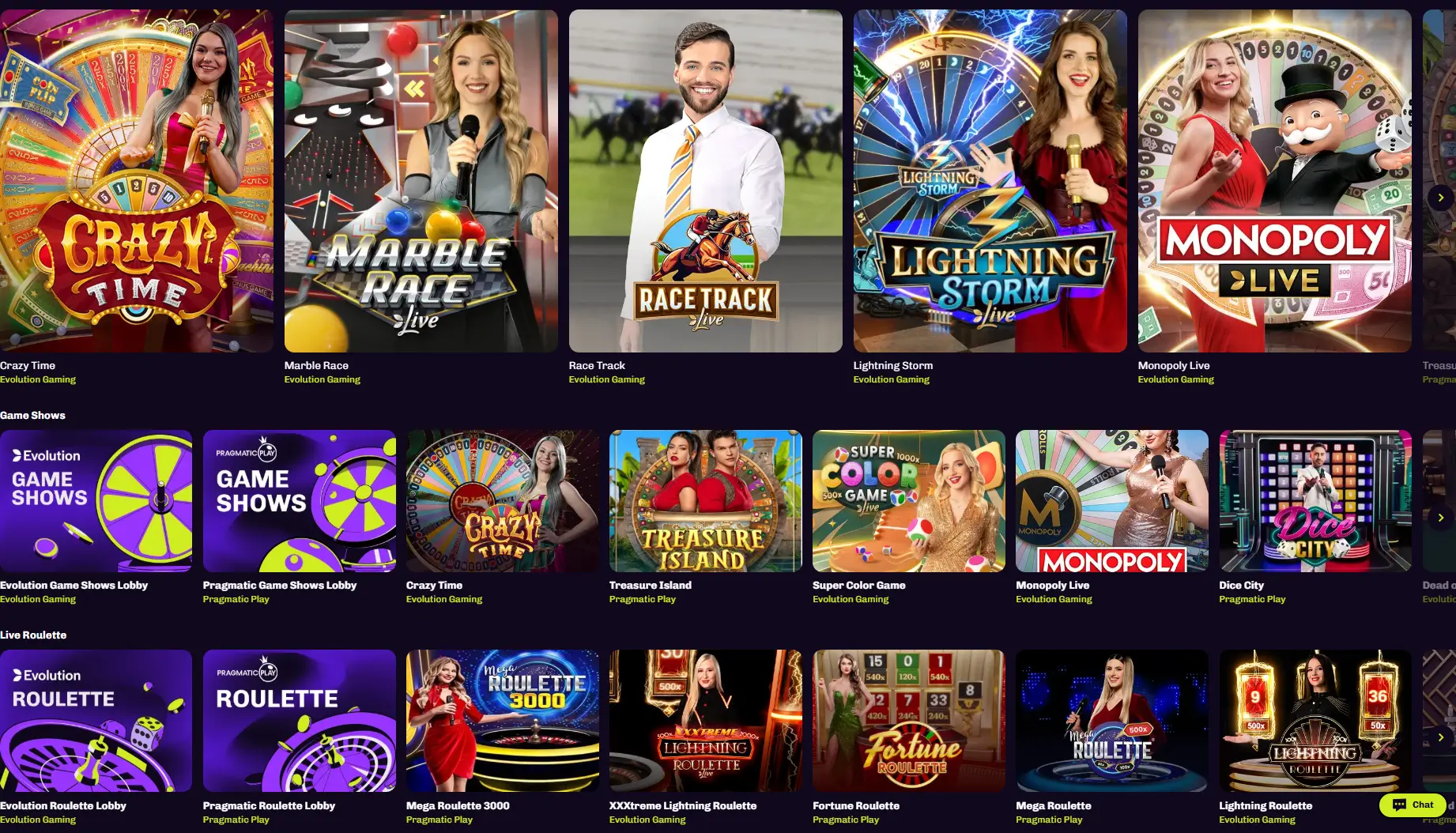 Lonkero Casinon live-casino aula pelishow’illa ja live-rulettipöydillä